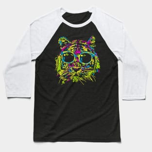 Sketchy Face Tabby Baseball T-Shirt